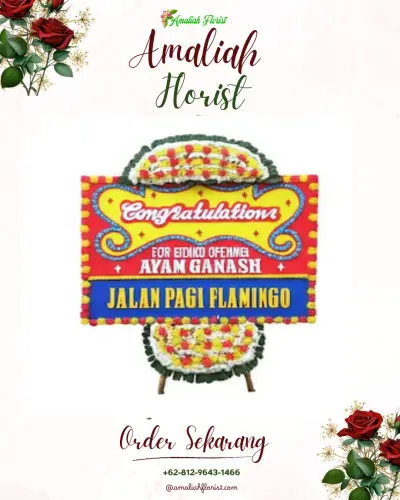 Bunga Papan Congratulation di Rsud Doris Sylvanus Palangkaraya